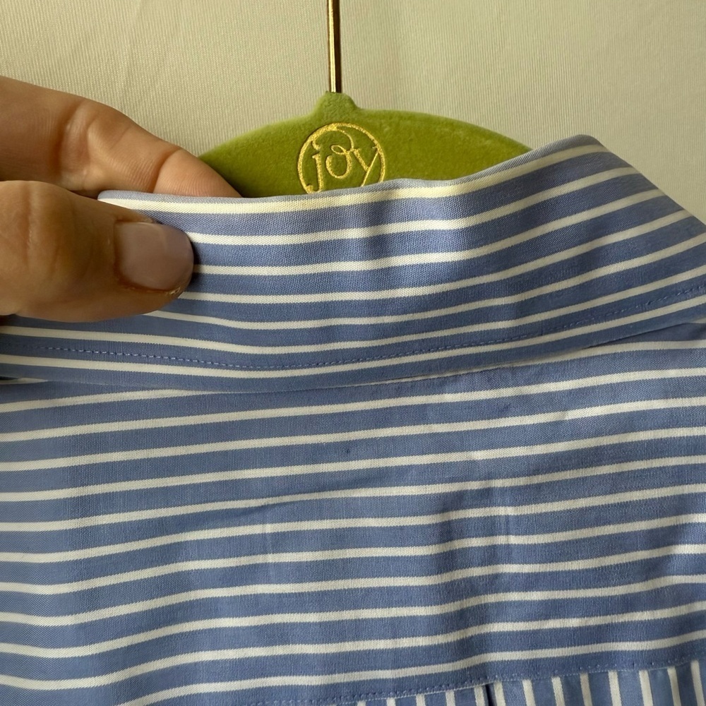 Brooks Brothers 364 Men's Blue Striped Shirt • Size 16 - Picture 4 of 7